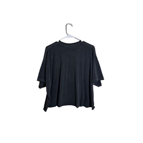 ACDC Grey Short Sleeve Crop T-shirt Size S/M - Picture 2 of 4